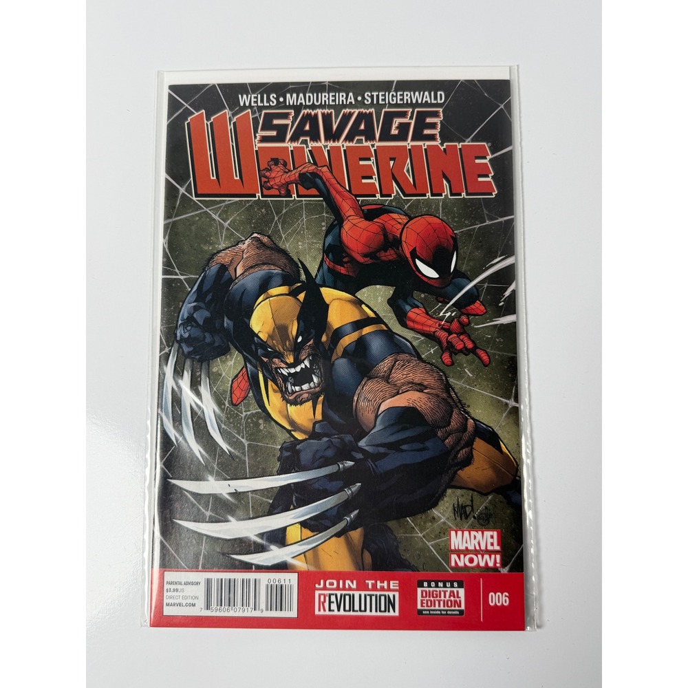 Savage Wolverine 6 Marvel Comics 2013 Joe Madureira Spider-Man Marvel